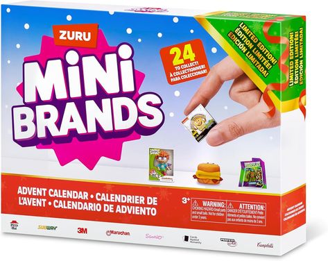 Mini Brands Grocery, Foodie Mini Brands, and Toy Mini Brands Advent Calendar Retro Grocery, Real Littles, Cool Advent Calendars, Xmas Toys, Mini Brands, Unboxing Experience, Game Pictures, Christmas Countdown, Hot Toys