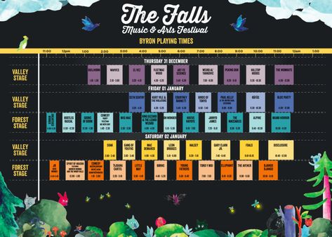 Festival Schedule Design, Timetable Design, Festival Planning, Festival Inspo, Fall Music, Festival Flyer, Event Organiser, Schedule Design, Jazz Festival