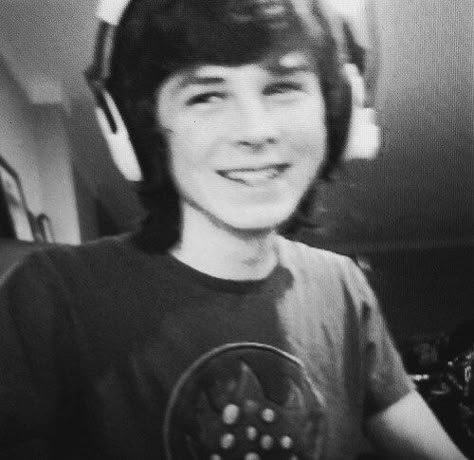 Chandler Riggs, His Smile, Carl Grimes, Black And White, White, Black