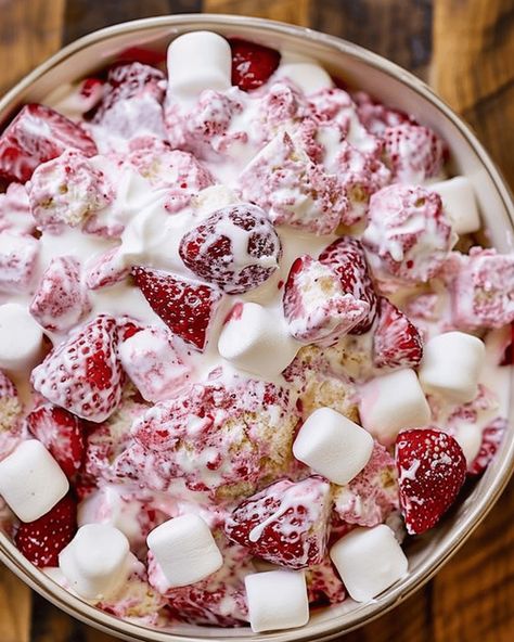 Strawberry Shortcake Fluff Salad Recipe Looking for a light, fluffy, and absolutely delicious dessert that’s quick to prepare? This Strawberry Shortcake Fluff Salad is the perfect choice! It combines the ... Read more Strawberry Shortcake Salad, Strawberry Shortcake Fluff Salad, Strawberry Shortcake Fluff, Strawberries Shortcake, Shortcake Trifle, Strawberry Shortcake Dessert, Fluff Salad Recipes, Strawberry Shortcake Trifle, Fluff Salad