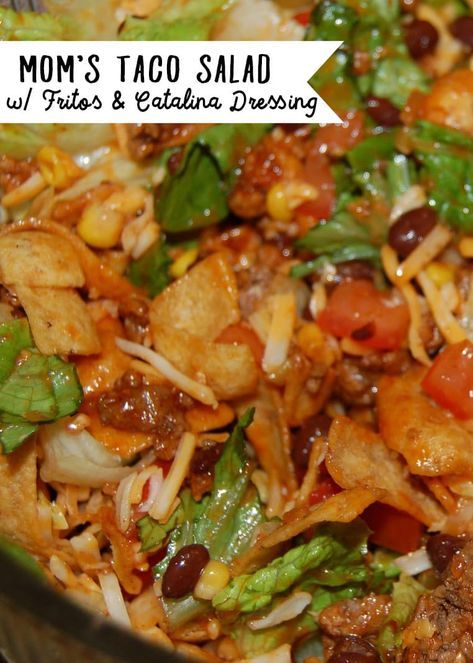 Taco Salad With Catalina Dressing, Best Taco Salad, Catalina Dressing Recipes, Frito Taco Salad, Taco Salad Recipe Healthy, Layered Taco Salads, Easy Taco Salad Recipe, Taco Salad Dressing, Catalina Dressing