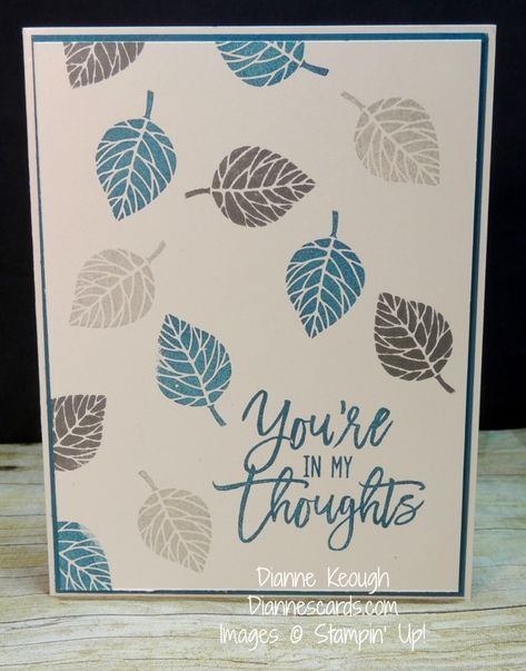 Feather Cards, Split Coast Stampers, Rubber Stamping Cards, Greeting Card Inspiration, Stamp Card, Leaf Cards, Making Greeting Cards, Tree Cards, Cards Ideas