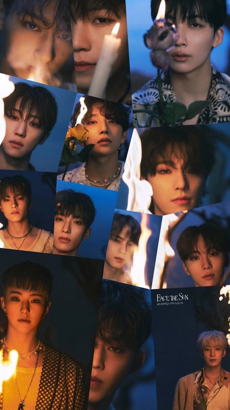 Face The Sun Seventeen, Seventeen 2022, Face The Sun, Sun Shadow, Facing The Sun, Seventeen Album, Pledis 17, Kpop Boys, Group Photo