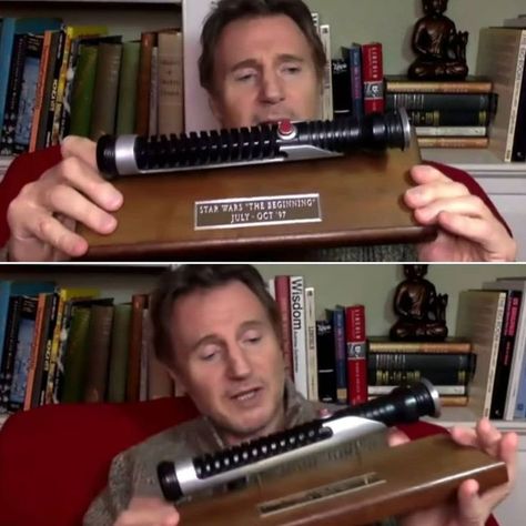 Qui Gon Jinn Lightsaber, Force Powers, Jedi Lightsaber, Qui Gon Jinn, Lightsaber Design, Star Wars Food, Qui Gon, Phantom Menace, Jedi Sith