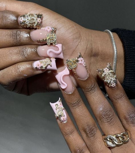 Cute Nails Baddie, Night Nails, Nails Baddie, Fancy Date Night, Hard Nails, Long Acrylic, Long Acrylic Nails, Cute Nails, Nail Inspo