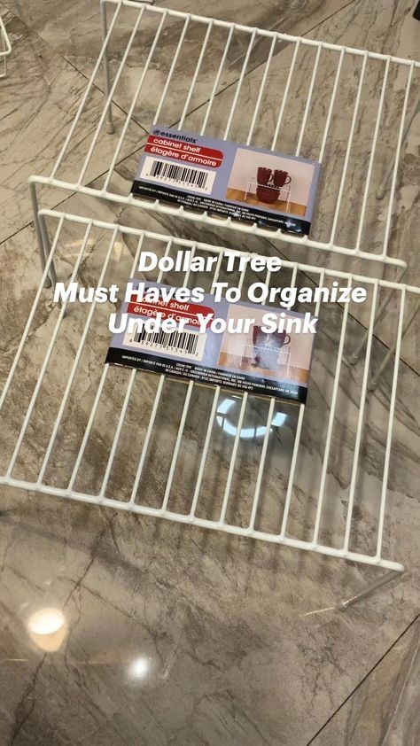 Dollar Store Under Kitchen Sink Organization, Dollar Store Bathroom Storage, Organization From Dollar Tree, Storing Bath Towels Small Spaces, Dollar Tree Move In, Organizing Ideas On A Budget, Dollar General Storage Ideas, Under The Sink Organization Dollar Tree, Dollar Store Organization Hacks Kitchen