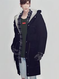 Sims 4 CC's - The Best: Pansy Long Jacket by KK's Sims4 Sims4 Winter Clothes, Cc Men, Alpha Sims, T Shirt Remake, Black Simmer, Sims 4 Men Clothing, Cc Sims4, Sims 4 Cc Shoes, Toddler Slippers