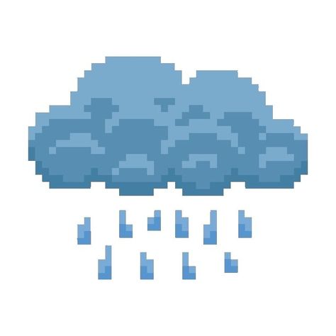 Rain Photos, Japan Icon, Baby Blue Wallpaper, Rain Photo, Cloud Icon, Easy Pixel Art, Weather Icons, Screen Icon, Pix Art