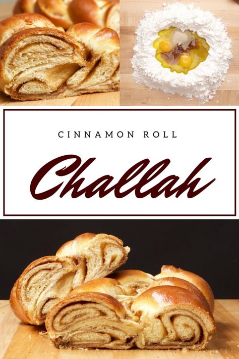 Cinnamon Roll Challah | Jamie Geller Cinnamon Roll Challah, Cinnamon Challah Bread, Dessert Challah, Challah Recipe, Challah Bread Recipes, Jewish Foods, Jewish Holiday Recipes, Taiwanese Cuisine, Jewish Food