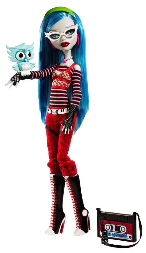 Wanted: Monster High Ghoulia Yelps Doll with Pet Owl Sir Hoots A Lot - Wave 1 Pet Owl, Monster High Collection, Monster High Ghoulia, Ghoulia Yelps, Original Monster, Arte Monster High, Monster High Party, Green Headband, Moster High