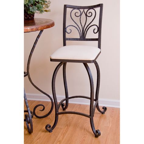 Pretty bar stools Wrought Iron Bar Stools, Iron Chairs, Iron Bar Stools, Wrought Iron Chairs, Wrought Iron Furniture, Wrought Iron Decor, Iron Chair, Swivel Counter Stools, Bar Stool Chairs