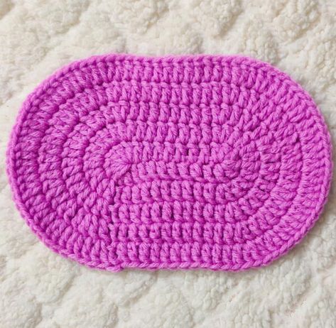 Crochet An Oval Shape, Crochet Oval Pattern, Crochet An Oval, Crochet Bag Base, Crochet Oval, Oval Bag, Crochet Dreams, Crochet Placemat Patterns, Crochet Wrap Pattern