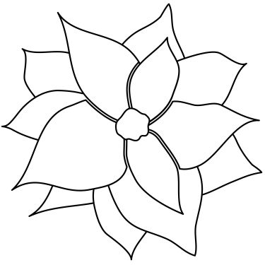 Poinsettia Clip Art | PlanetJune by June Gilbank » Punchneedle Poinsettia Wool Applique Patterns, Christmas Applique, Punch Needle Patterns, Leaf Template, Stained Glass Christmas, Penny Rugs, Punch Needle Embroidery, Embroidery Patterns Free, Fabric Printing