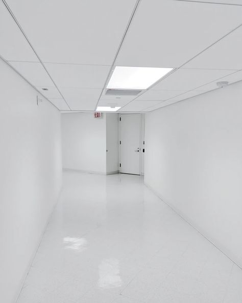 Hallway Door, Hospital Pictures, Hospital Interior, Liminal Space, Hospital Interior Design, Interior Pictures, Clean Tile, White Concrete, White Room