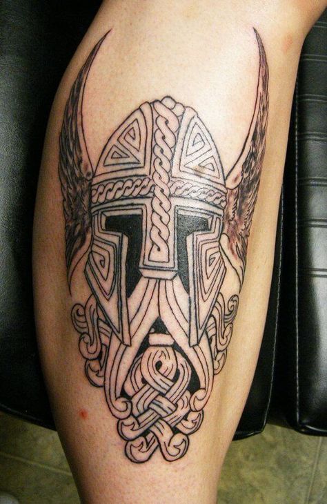 viking helmet tattoo Viking Helmet Tattoo, Viking Tattoo Ideas, Helm Tattoo, Viking Compass Tattoo, Viking Tattoos For Men, Traditional Viking Tattoos, Helmet Tattoo, Symbole Viking, Viking Skull