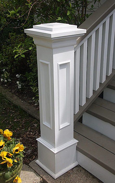 Front Porch Stairs, Veranda Design, Front Porch Columns, Front Porch Railings, Front Porch Steps, Porch Stairs, Front Stairs, Step Railing, Porch Remodel