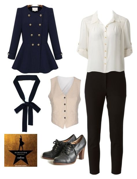 "Alexander Hamilton" by rebellious-ingenue ❤ liked on Polyvore featuring moda, Joseph, Forever New, Barena, Marais, women's clothing, women's fashion, women, female e woman Hamilton Outfit Ideas, Broadway Inspired Outfits, Hamilton Oc, Hamilton Clothes, Daisy Clothes, Hamilton Cosplay, Hamilton Costume, Broadway Outfit, Hamilton Outfits