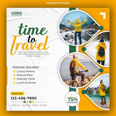 Profile Design Ideas, Travel Agency Social Media, Agency Social Media Post, Travel Advertising Design, Tourism Design, Banks Ads, Banner Logo, Agency Social Media, Travel Creative