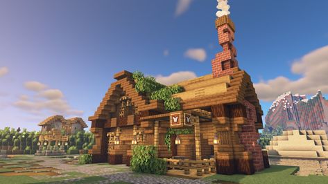 Villager Minecraft, Minecraft Armor, Villager House, Minecraft Build Ideas, The Armorer, Minecraft Seed, Minecraft Toys, Stone Store, Map Minecraft