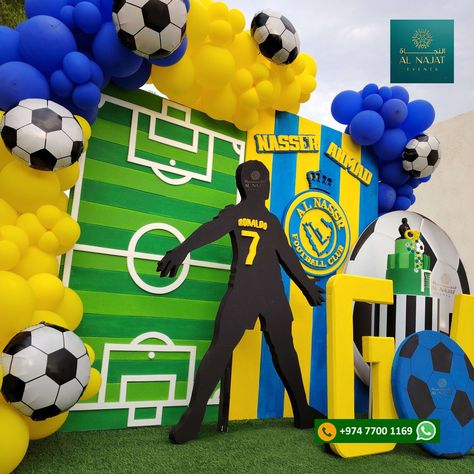 CHRISTIANO RONALDO AL NASSR FOOTBALL THEME BIRTHDAY GOOOAAALLL ⚽🥅 In AL NAJAT, Your Happiness Matters For More Details Contact Here WhatsApp : +974 77 00 11 69 Call : +974 77 00 11 69 Ronaldo Birthday, Ronaldo Al Nassr, Football Theme Birthday, Ronaldo Football, Football Theme, Football Themes, Theme Birthday, Birthday Theme, Football Club