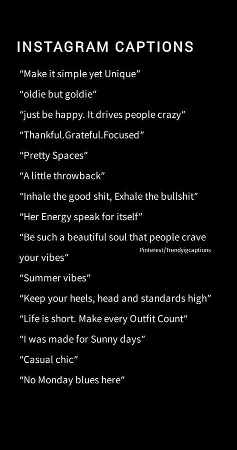 Instagram-captions Caption For Instagram Friendship, Captions For Yellow Outfit Instagram, Black Lover Caption For Instagram, Quotes For Pictures Captions Of Yourself, Ganster Captions For Instagram, Quoted For Instagram, Taylor Swift Midnight Captions, Bio Ideas For Tik Tok Profile, Instagram Qoute Post Idea