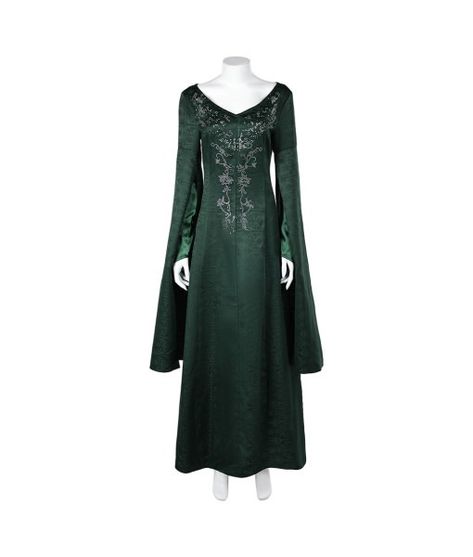 Women Medieval Maid Noble Palalce Velet Long Dress Fantasy Hallowee Costume-Skycostume Alicent Hightower Costume, Alicent Hightower Outfit, House Of The Dragon Costumes, House Of The Dragon Clothes, Alicent Hightower Dress, House Of The Dragon Alicent, House Of The Dragon Costume, Aemma Targaryen, Green Dress Outfit