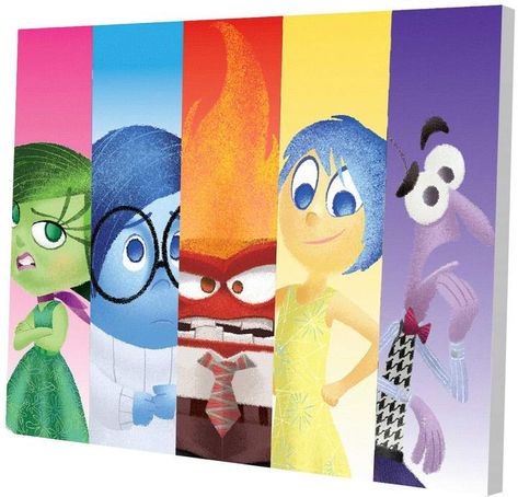 Disney / Pixar Inside Out LED Wall Art Pixar Inside Out, Light Up Canvas, Disney Canvas Art, Disney Canvas, Disney Paintings, Led Wall Art, Disney Inside Out, Inspiration Painting, Disney Art Drawings