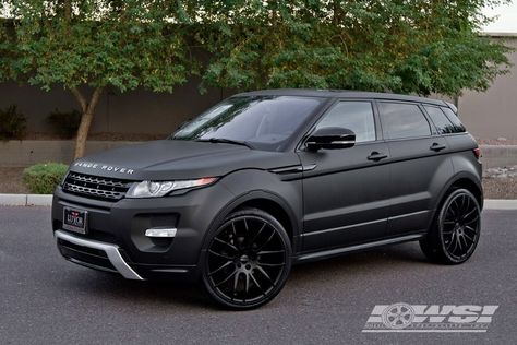 Giovanna Kilis Matte Black 22" on Range Rover Evoque - Range Rover :: Delux Wheels Matte Black Range Rover, Black Range Rover, Range Rover Black, Luxury Cars Range Rover, Black Range, Suv Cars, Land Rovers, Toyota Fj Cruiser, Retro Mode