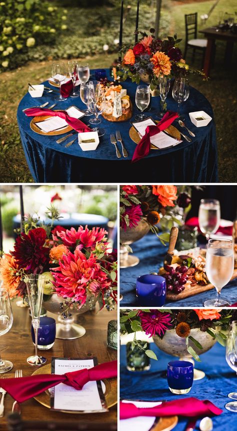 Fall Jewel Tone Wedding Table Settings, Jewel Tone Wedding Table Decor, Jewel Tone Table Setting, Jewel Tone Wedding Decor Table Settings, Jewel Tone Cake, Gem Tone Wedding, Gem Tones Wedding, Jewel Tone Wedding Invitations, Jewel Tone Wedding Decor