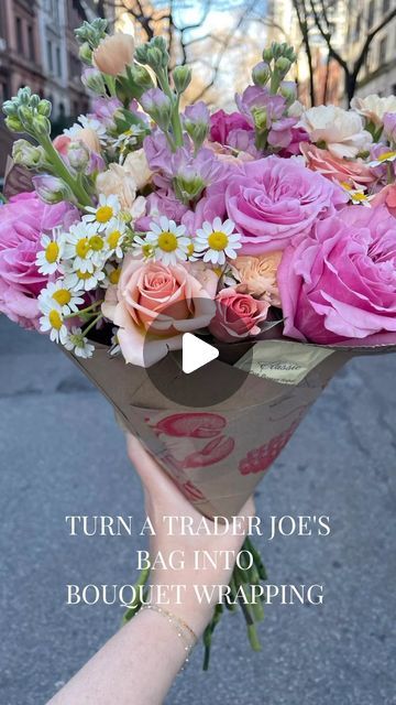 298K views · 35K likes | Joe's Florist on Instagram: "I got a request to do a version without text, hope this helps - happy arranging!  #traderjoesbouquets #diybouquet #affordableflowers #diybouqetwrapping #bouqetwrapping" Diy Trader Joes Flower Bouquet, Trader Joe Bouquet, Trader Joe’s Bouquet Recipes, Trader Joe’s Flowers Bouquet, Trader Joe’s Diy Flowers, Trader Joes Flower Bouquets, Trader Joes Bouquet Diy, Trader Joe’s Bouquet, Trader Joes Flower Arrangements