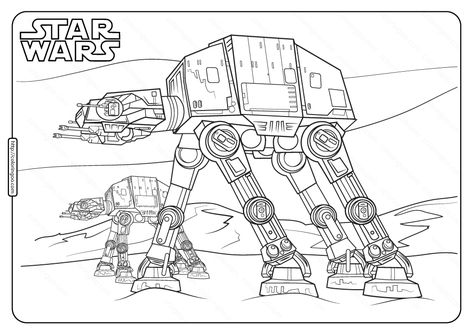 Printable Star Wars At At Coloring Pages  #starwars #atat #coloring #drawing #painting #coloringpage #cartoon #printable Star Wars Coloring Sheet, Star Wars Coloring Pages, Star Wars Coloring Book, Star Wars Coloring, Lego Coloring, Avengers Coloring Pages, Lego Coloring Pages, Star Wars Colors, Family Coloring Pages