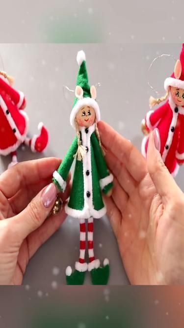 Diy Christmas Elf Doll, Diy Christmas Elves, House Design Luxury, Design Luxury House, Cheap Christmas Crafts, Diy – Velikonoce, Elves Christmas, Dolls Handmade Diy, Elf Christmas Decorations