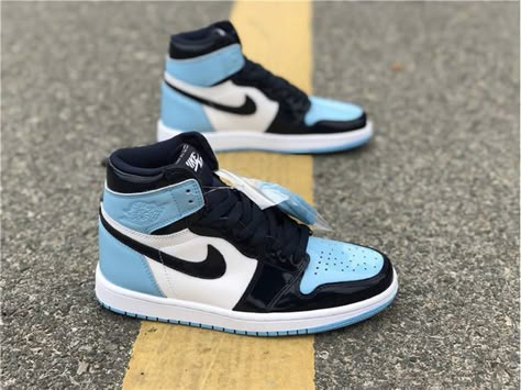 Jordan 1 Blue, Blue Chill, Fresh Shoes, Air Jordan 1 Retro High Og, Patent Shoes, Air Jordan 1 Retro High, Hype Shoes, Womens Shoes High Heels, Air Jordan 1 Retro