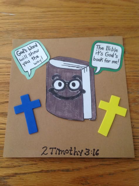 God's Word Bible Craft for Kids Toddler Bible, Bible Crafts Sunday School, Jesus Crafts, School Crafts For Kids, Christian Activities, Children's Church Crafts, Children Church, Book Drawing Ideas, Bible Activities For Kids