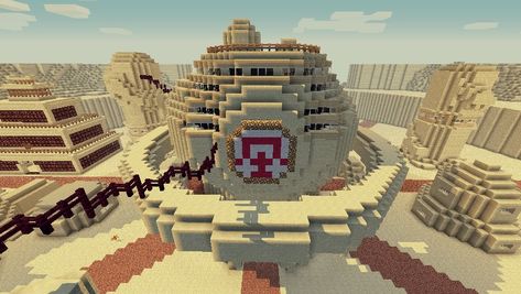 Minecraft Naruto Build, Naruto Minecraft Builds, Hidden Sand Village, Sand Village, Konoha Village, Desert Temple, Case Minecraft, Map Minecraft, Minecraft Cottage