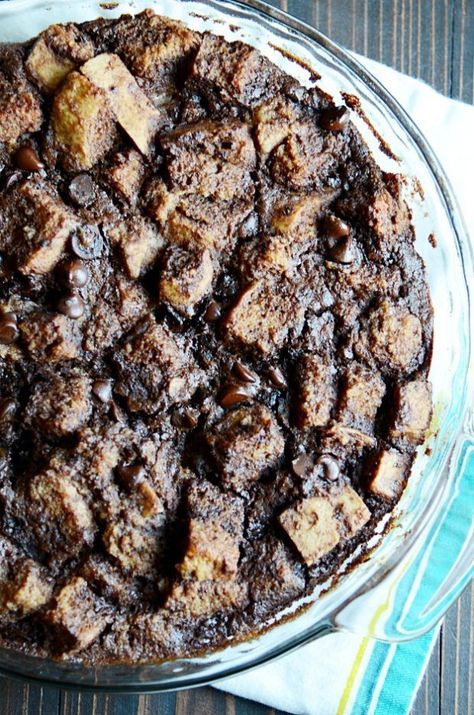 Chocolate Bread Pudding - Something Swanky Chocolate Bread Pudding Recipe, Bread Pudding Recipes, Best Bread Pudding Recipe, Chocolate Bread Pudding, Bread Pudding Recipe, Chocolate Bread, Family Cookbook, Pudding Recipe, Challah