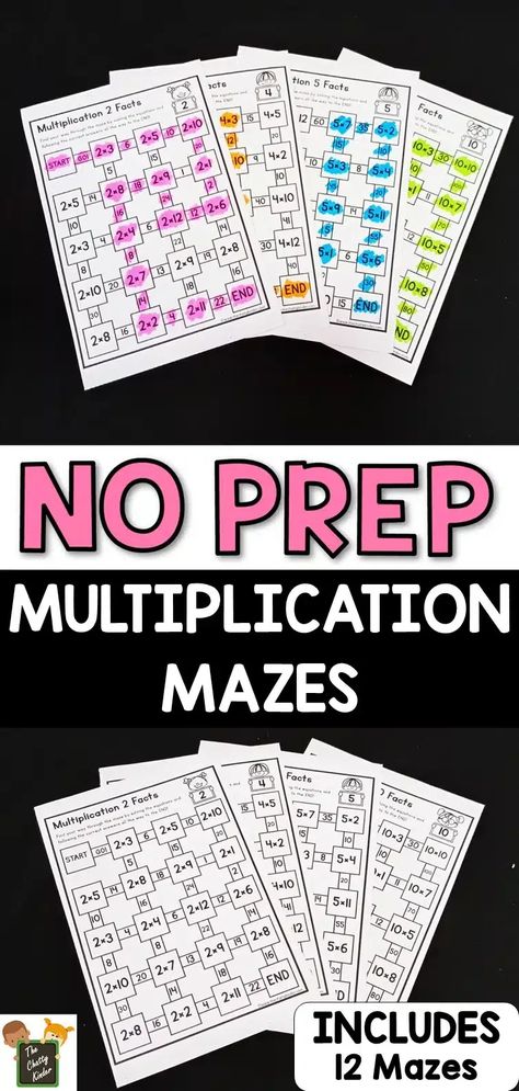 Make math centers more fun with these no-prep worksheets! Practice multiplication skills with this fun and interactive multiplication activity. These are the perfect addition to your classroom math centers. Get the free printables here! Multiplication Escape Room 3rd Grade, Multiplication Games 3rd, Multiplication Centers, Multiplication 3rd Grade, Tutoring Resources, Multiplication Activity, Multiplication Facts Worksheets, Multiplication Fun, Math Rti