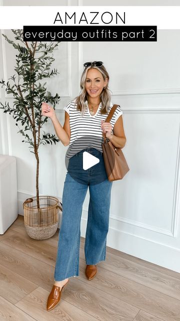 Kristen Niblett on Instagram: "I love a good casual everyday outfit! Anyone else? 🙋‍♀️ So many good outfits for mom life, errands, weekends, travel and more! 

Like & Comment ‘PART 2’ and I’ll send you the links! Also, you can shop my link in bio & then in my Amazon Storefront! 

#casualoutfit #casualstyle #falloutfits #traveloutfit #travelstyle #ootd #ootdfashion #petite petitefashion #outfitinspo #petiteoutfit #fallstyle #fallfashion #outfitreel #fashionreels" Thick Waist Outfits, Mom Travel Outfit, Outfits For Mom, Good Outfits, Amazon Storefront, Everyday Outfit, I Love A, Petite Outfits, Mom Outfits