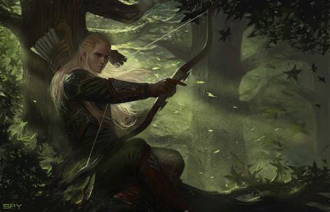 Legolas And Thranduil, John Howe, Tolkien Elves, Middle Earth Art, Elves Fantasy, Elf Art, Lotr Art, Tolkien Art, Wood Elf