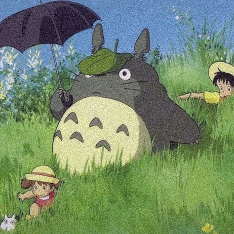 My Neighbor Totoro Animeboy Cute, Totoro Art, My Neighbour Totoro, Ghibli Artwork, Violet Evergarden, Studio Ghibli Art, Ghibli Art, Ghibli Movies, A Silent Voice