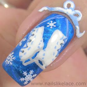 NailsLikeLace: The Digit-al Dozen does December: Ode to Ice Skating Ice Skating Nails, Freehand Painting, Water Marble, With Nails, Nail Care Tips, Ice Skates, Homemade Ice, Happy Love, Ice Skating