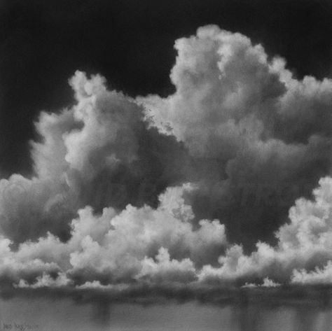 Pencil Cloud Drawing, Stormy Clouds Drawing, Clouds Pencil Drawing, Drawing Clouds Pencil, Cloud Pencil Drawing, Clouds Charcoal, Cloud Drawings, Cloud Sketch, Night Sky Drawing