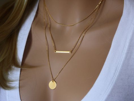 Delicate Layered Necklace, Stacking Necklace, Real Diamond Necklace, Gold Locket Necklace, Padlock Necklace, Dainty Diamond Necklace, Star Necklace Gold, Gold Coin Necklace, Layered Necklaces Silver