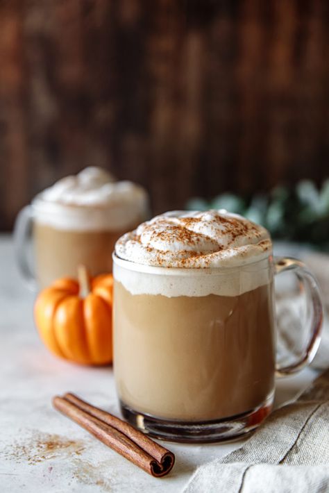 Vegan Pumpkin Spice Latte, Paleo Pumpkin Muffins, Spiced Whipped Cream, Homemade Pumpkin Spice Latte, Vegan Pumpkin Spice, Pumpkin Spiced Latte Recipe, Homemade Pumpkin Spice, How To Make Pumpkin, Winter Cocktails