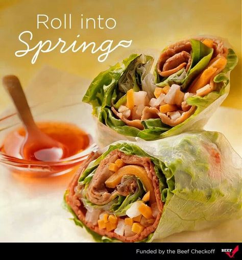 Beef spring rolls Beef Spring Rolls, Spring Roll, Bulgogi, Spring Rolls, Fresh Rolls, Rolls, Ethnic Recipes