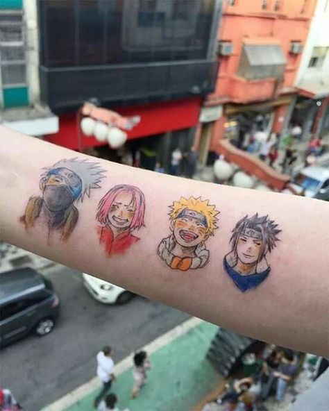 Team 7 Naruto, Kakashi Sasuke, Sakura Naruto, 7 Tattoo, Naruto Tattoo, Sasuke Sakura, Sarada Uchiha, Time Tattoos, Dream Tattoos