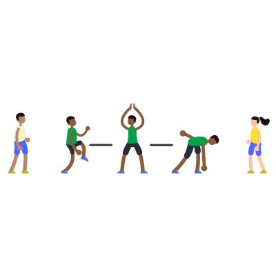 REP Game: Pass the Movements | Asphalt Green Cooperative Games, Game Pass, Dance Steps, Name Calling, Social Distance, Gross Motor Skills, Jumping Jacks, Playground Equipment, Conflict Resolution