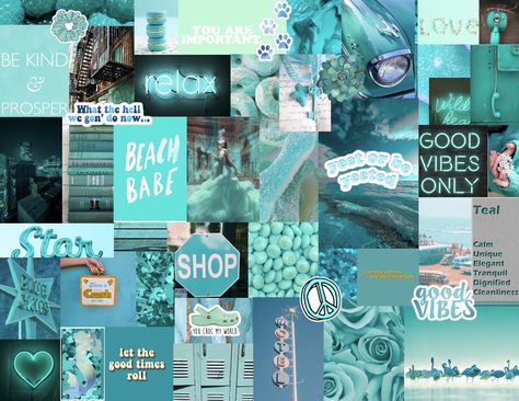 Colour aesthetic laptop wallpapers made for friends. All images and stickers were found on Pinterest and simply is a collaboration.  All originals are collected in boards on my account. Turquoise Aesthetic Wallpaper, Teal Aesthetic Wallpaper, Wallpaper For Chromebook, Aesthetic Wallpaper For Laptop, Teal Aesthetic, Turquoise Aesthetic, Wallpaper For Laptop, Wallpaper Laptop, Aesthetic Wallpaper