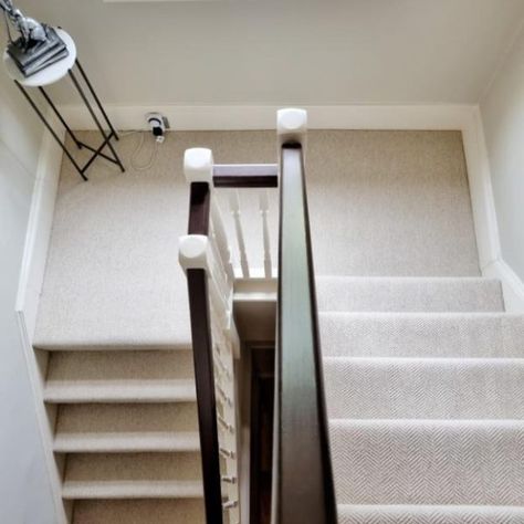 Tweed Herringbone Wool Carpet | Flooring By Nature Sisal Herringbone Carpet, Wool Sisal Carpet, Stairs Flooring, Herringbone Carpet, Sisal Flooring, Seagrass Carpet, Sustainable Flooring, Flooring For Stairs, Sisal Carpet