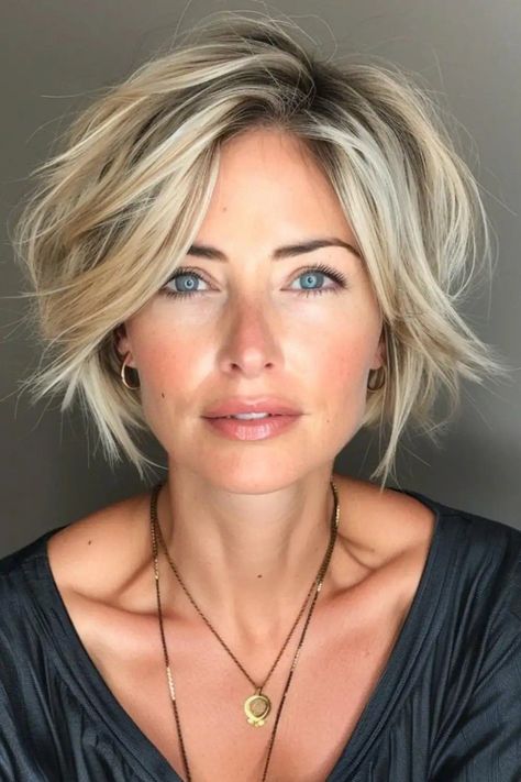 Messy Bob Hairstyles, Chin Length Hair, Bob Haircut For Fine Hair, Messy Short Hair, Hairdos For Short Hair, Hair Affair, Hair 2024, Haircuts For Medium Hair, Haircuts For Fine Hair